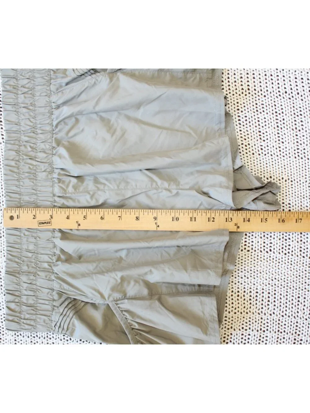 Free People Movement Flirt On Shorts Size LG Sage color pockets Outdoor Gym